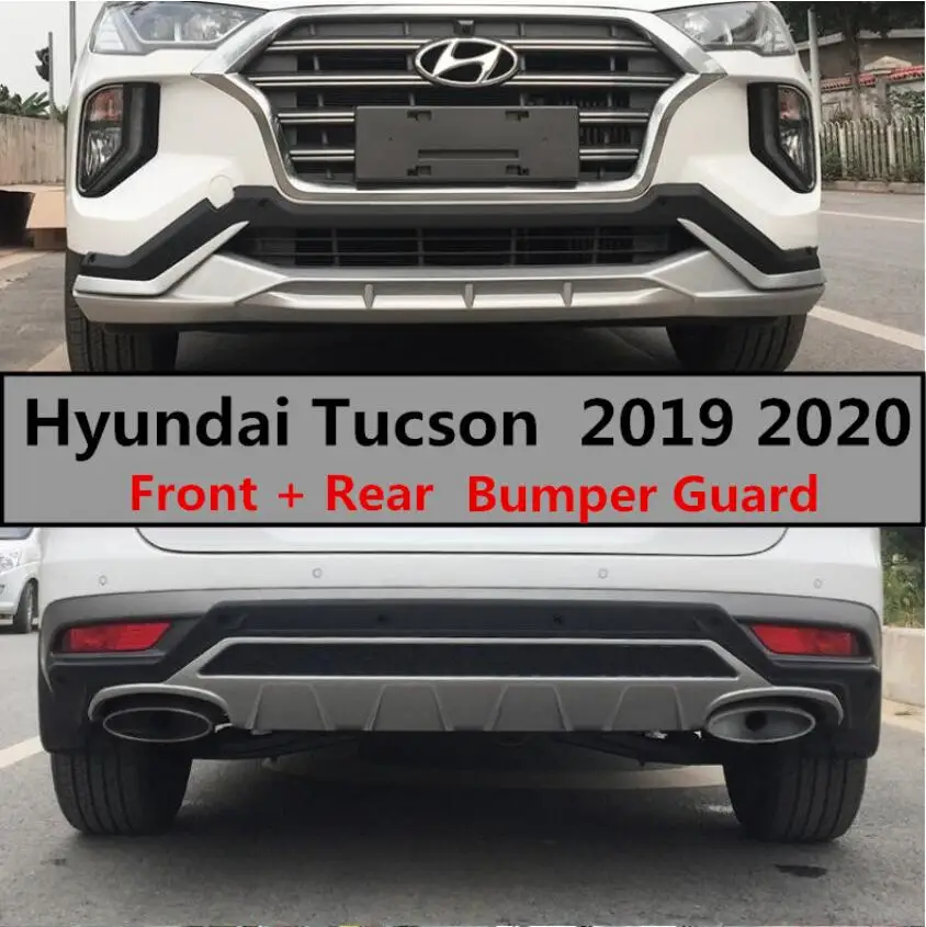 Для hyundai Tucson 2019 2020 бампер передний + задний протектор Анти-Ударная пластина