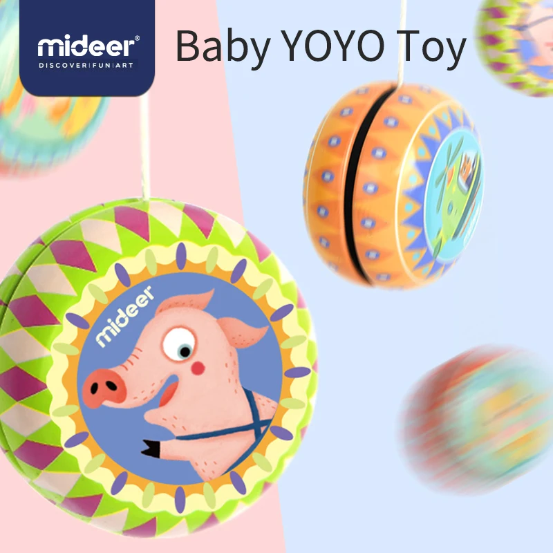 MiDeer Baby Classic Toys Yo-Yo Ball 3Y+ Cartoon Balance Color Interest Cool Coordination Iron Kids Gifts | Игрушки и хобби