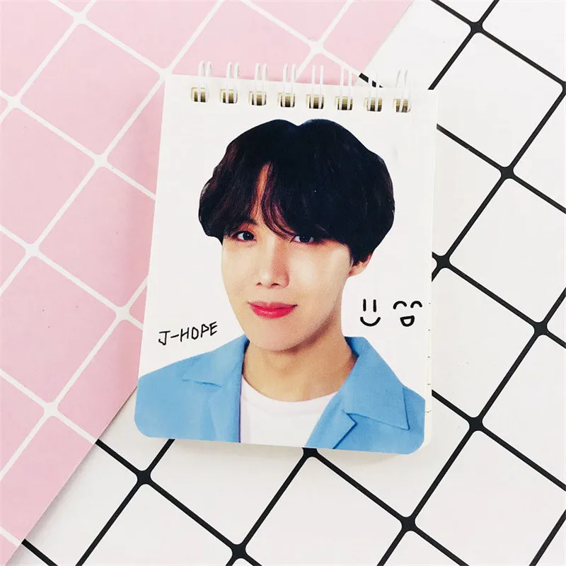 KPOP Bangtan мальчики карта душа персональная записная книжка катушка Spirol записная книжка Diray канцелярские принадлежности JUNG KOOK JIMIN JIN SUGA J-HOPE