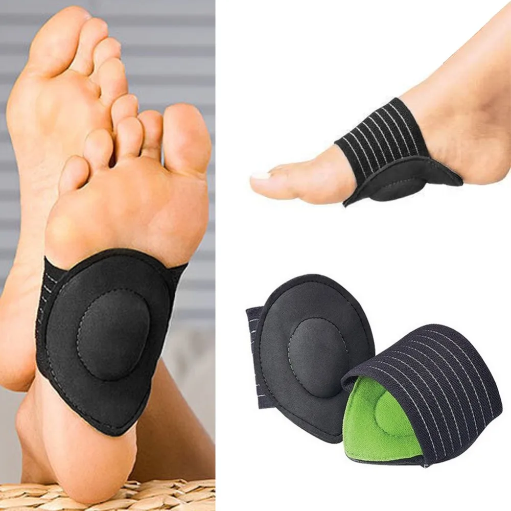 1 Pair Orthopedic Pad Cushioned Arch Foot Support Decrease Plantar Correction Relief Pain Feet Care Corrector Insole Flat Patch