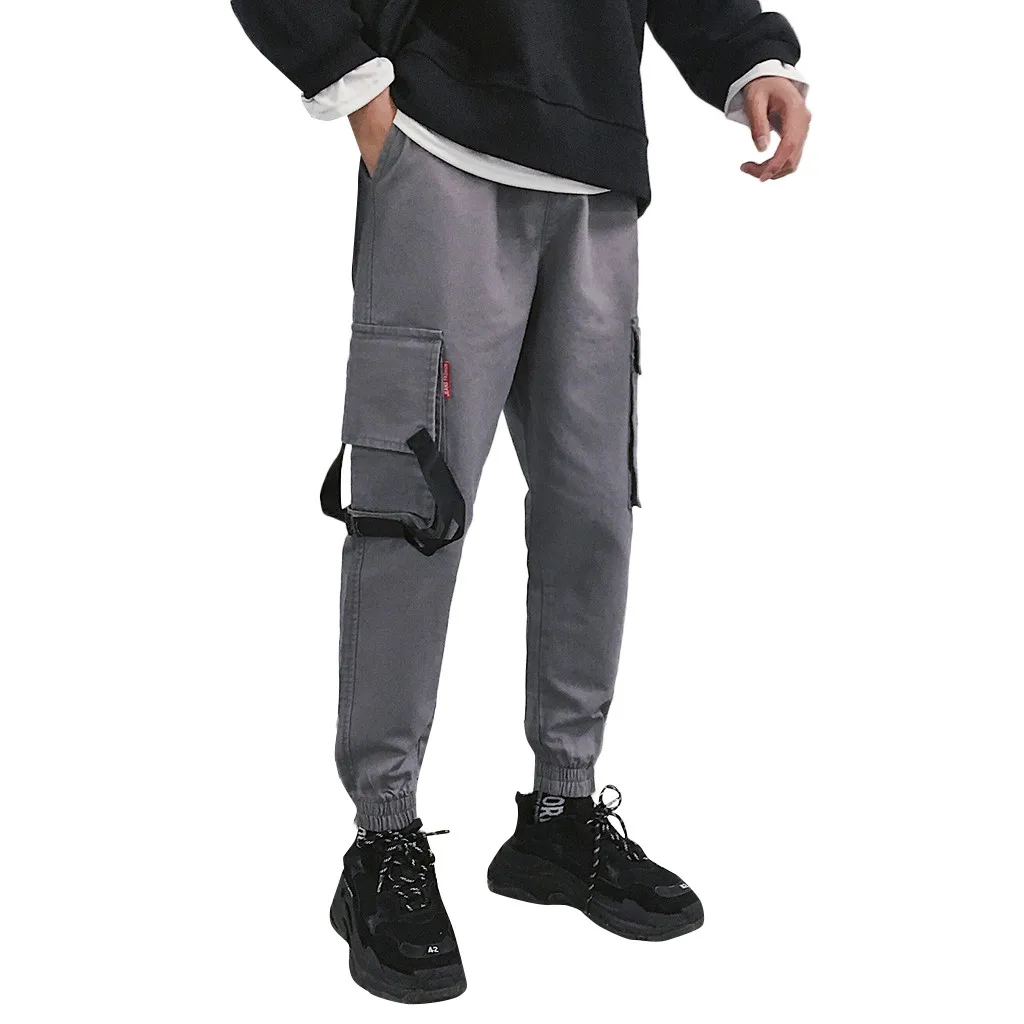 Хит, модные мужские обтягивающие прямые брюки, мужские повседневные брюки-карандаш для бега, брюки-карго с карманами, 3XL, 10,21