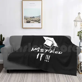 석사 학위 대학 졸업 마스터 It 그래픽 담요 패션 맞춤 석사 과학 대학 학사