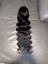 Allove de la onda del cuerpo de la peluca con malla Frontal transparente 13x4 peluca Frontal de encaje pelucas de cabello humano para las mujeres negras 28 30 pulgadas peluca con malla Frontal