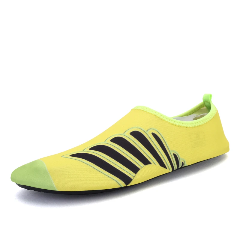 BOUSSAC/Мужская водонепроницаемая обувь для плавания; пляжная обувь; быстросохнущие тапочки для приморского серфинга; Легкая спортивная обувь; походная обувь - Цвет: Fluorescent yellow