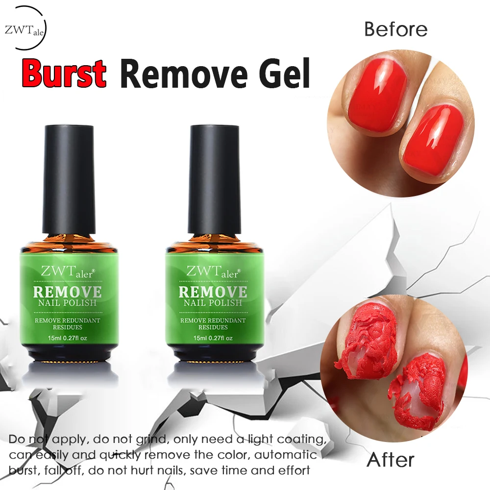 ZWTale Magic Burst Gel Nail Polish Remover Cleaner UV Degreaser Liquid Remove Sticky Layer Manicure Tools | Красота и здоровье