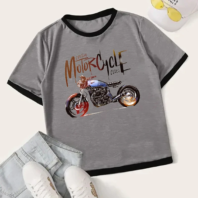 New Modern Diy Motor Patches Iron On Patches Denim Stickers For Clothes T-shirts A-Level Heat Transfer Vinyl Stickers
