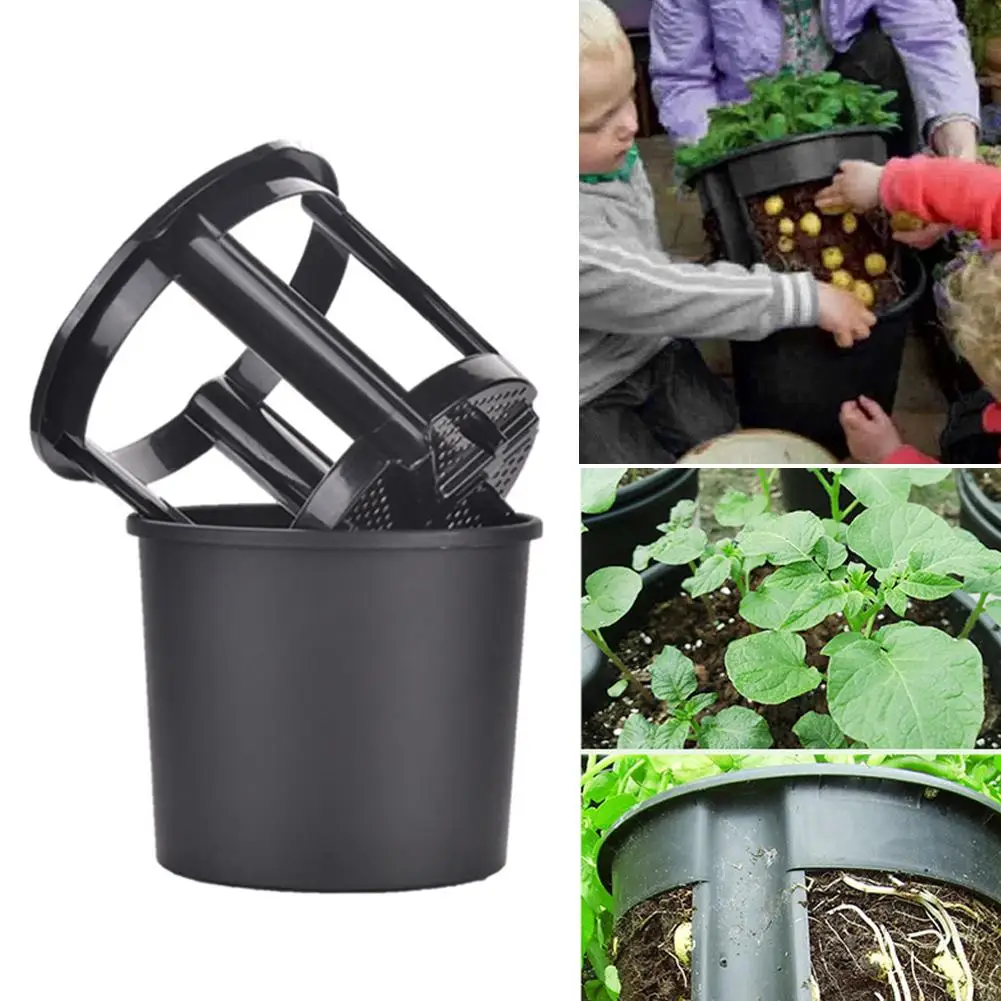 2 in 1 Durable Plastic Plant Pot Garden Vegetables Potato Carrot Tomato Planter Balcony Container | Дом и сад