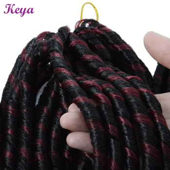 

14 Inch Soft Faux Locs Crochet Hair Light Weight Crochet Braid 30 Roots/Pack Synthetic Braiding Hair Extensions Ombre For Women