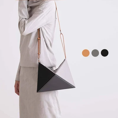 Модные Роскошные Брендовые женские дизайнерские сумки с треугольными панелями, женские Сумки из искусственной кожи на плечо, женские квадратные сумки для телефона - Цвет: Gray
