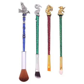 

4pcs Makeup Brushes Kit Retro Metal Handle Foundation Powder Blush Face Cosmetic Pens High-quality Personality Makeup Tools