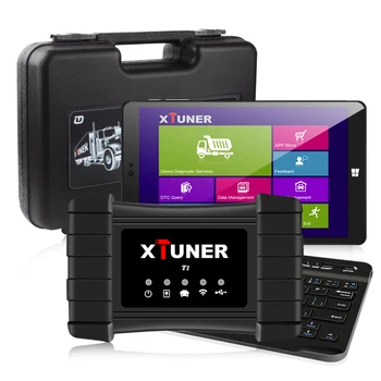 

XTUNER T1 Heavy Duty Truck Diagnostic Tool with Airbag DPF ABS OBD2 Scanner for Truck + 8 inch Winows10 Tablet Truck Accessories