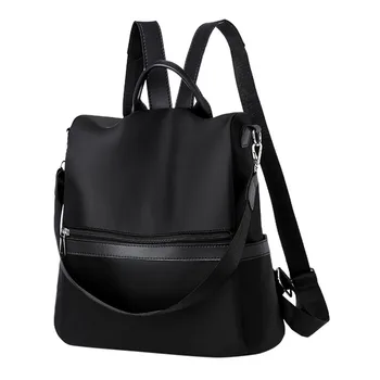 

38# Anti-thief Women Backpack Ladies Fashion Mixedcolor Waterproof Oxford Tote Bags For Teenager Girls Women Travel Bag Backpack