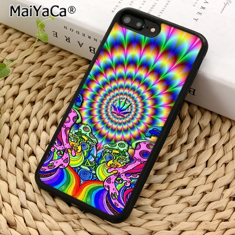 MaiYaCa Триппи психоделический Абстрактный коллаж чехол для телефона iPhone 6 7 8 Plus X XR XS