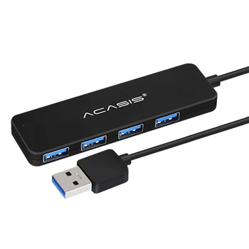 

Acasis Portable 4 Port USB 3.0 HUB Splitter Multi USB Power Expander Adapter for Mouse Keyboard Scanner