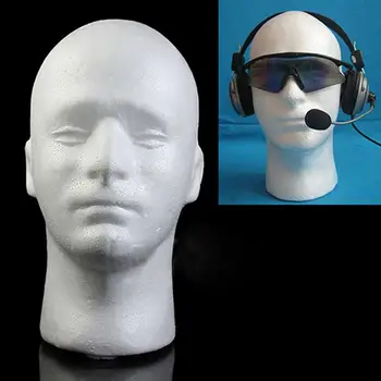 

Male Mannequin Styrofoam Foam Manikin Head Model Wig Glasses Hat Display Stand