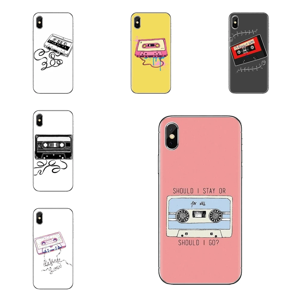 Thirteen 13 Reasons cassette tape Phone Housing For Sony Xperia Z Z1 Z2 Z3 Z5 compact M2 M4 M5 E3 T3 XA Aqua LG G4 G5 G3 G2 Mini |