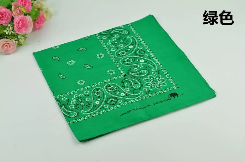 12pcs 12 шт. 45 см* 45 см винтажные хип-хоп банданы для мужчин Карманный квадратный платок женский носовой платок повязка на голову шейный шарф браслет - Цвет: 12pcs