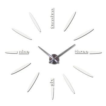 

DIY Wall Clock Large Frameless Wall Clock Modern Design Watch Clock Home Living Room Bedroom Decoration Gift