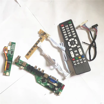 

For LP133X7-M2XT/N2AC keyboard+Inverter+Remote USB VGA HDMI AV RF LCD panel monitor LVDS 20Pin 1CCFL T.V53 controller board Kit