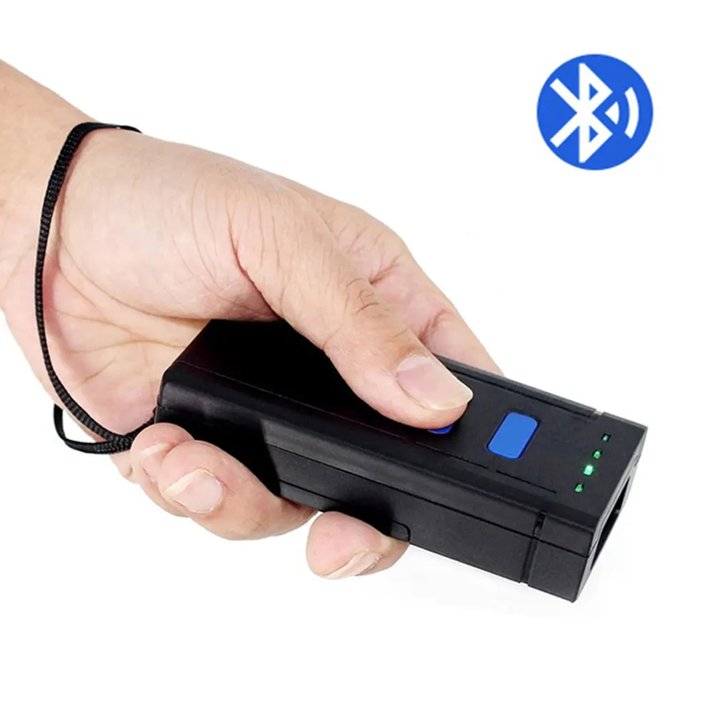 Считыватель ABS высокоскоростной портативный супермаркет беспроводной Bluetooth прочный Экспресс мини точный карманный сканер штрих-кода эффективный