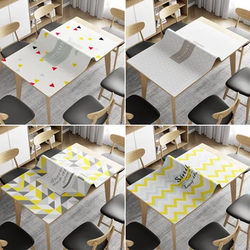 

Soft glass table mat waterproof tablecloth oil-proof wash-free hot tea table mat crystal tablecloth