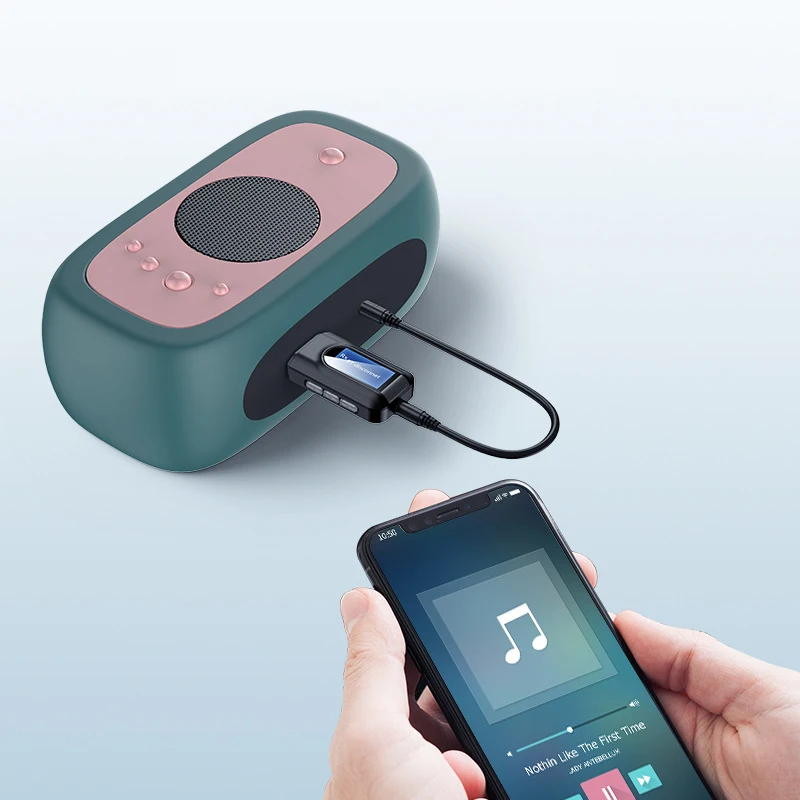Bluetooth 5 0 Receiver Transmitter LCD Display 3 5mm AUX USB Dongle Stereo Music Wireless Audio Adapter For PC TV Headphone Car