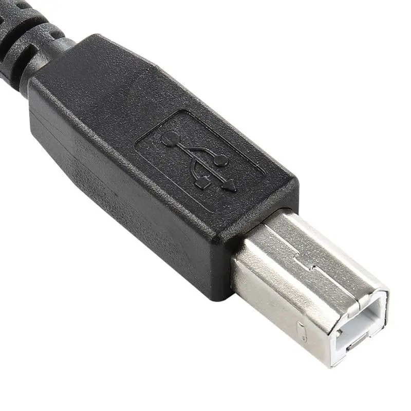 Левый угловой 90D Micro-USB OTG для стандартного USB B типа принтера сканер HD кабель DG