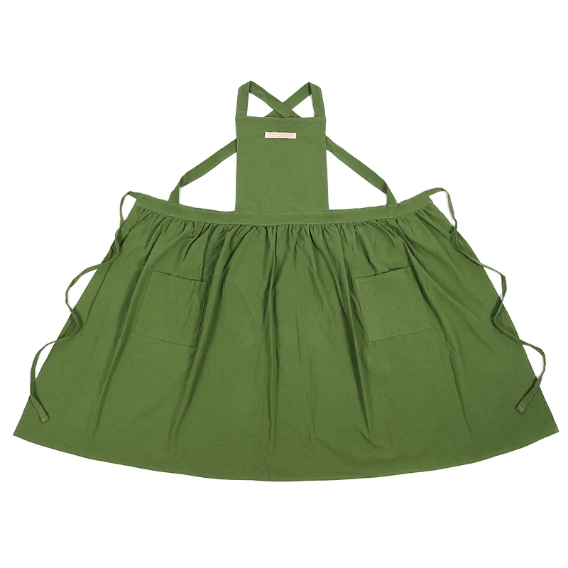 WEEYI Women Cotton Linen Bib Apron Japanese Style Sleeveless Pinafore Home Kitchen Coffee Florist Aprons Dress постельное бельё