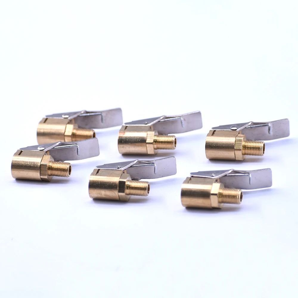 Car Tire Air Pump Valve 8mm Clamping Connector Auto Replacement Parts Tire Air Chuck Inflator Adapter Tire Valve Inflator Chuck Car Tire Air Pump Valve 8mm Clamping Connector Auto Replacement Parts Tire Air Chuck Inflator Adapter Tire Valve Inflator Chuck
