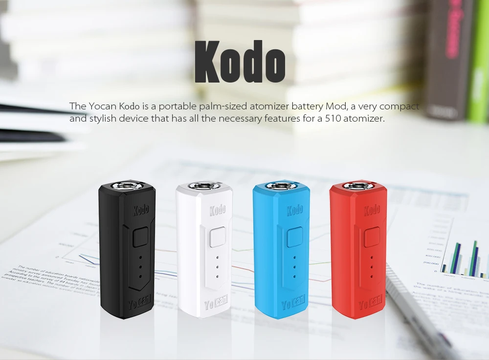 Электронная сигарета компактный CBD вейп мод Встроенный 400mah аккумулятор для 510 threading масляный распылитель