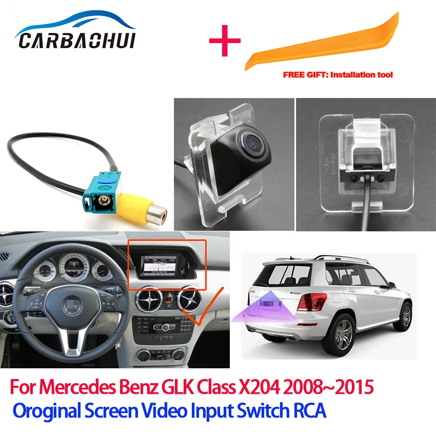 Автомобильная парковочная камера заднего вида для Mercedes Benz GLK Class X204 2008 ~ 2015 CCD HD