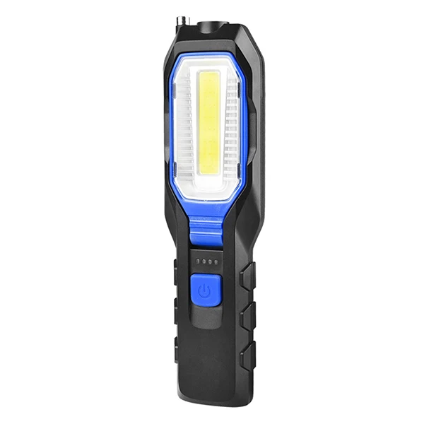 COB светодиодный рабочий светильник USB Перезаряжаемый рабочий гибкий магнитный светильник флэш-светильник аварийный светильник фонарь Рабочий фонарь - Испускаемый цвет: Синий