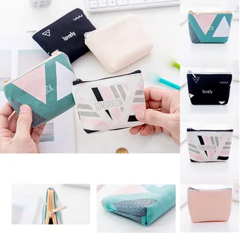 

Fashion New Geometric Coin Purse Mini Coin Storage Bag Cute Key Case Coin Purses Pocket Coin BAG Purse Holder Cards Handbag