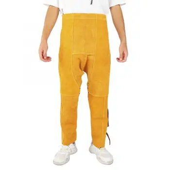 

Knee Protector Heat-resistant Welded Adjustable Cattlehide Safety Wear-resistant Knee Leg Protector Pants