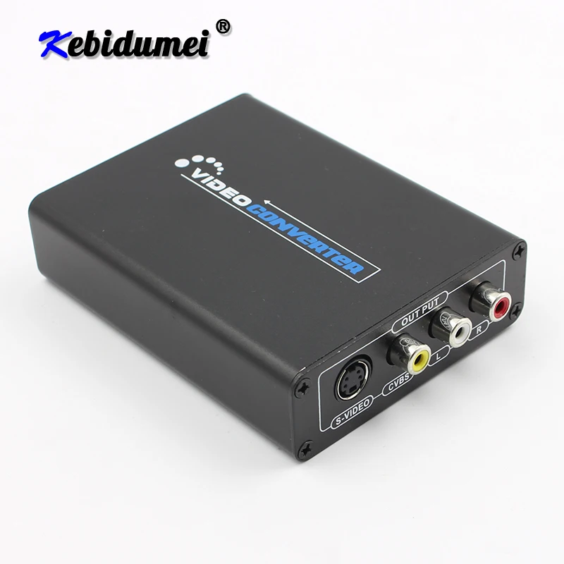 Новый преобразователь HDMI в AV S Video CVBS видеопреобразователь SVIDEO + адаптер