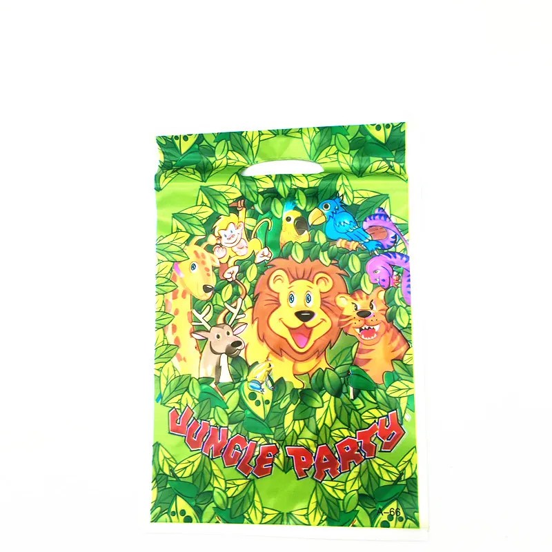 Дисней лев Guard День Рождения Декор мальчика одноразовые тарелки салфетки под чашки детский душ Декор Король Лев Simba вечерние принадлежности - Цвет: jungle bags 10pcs