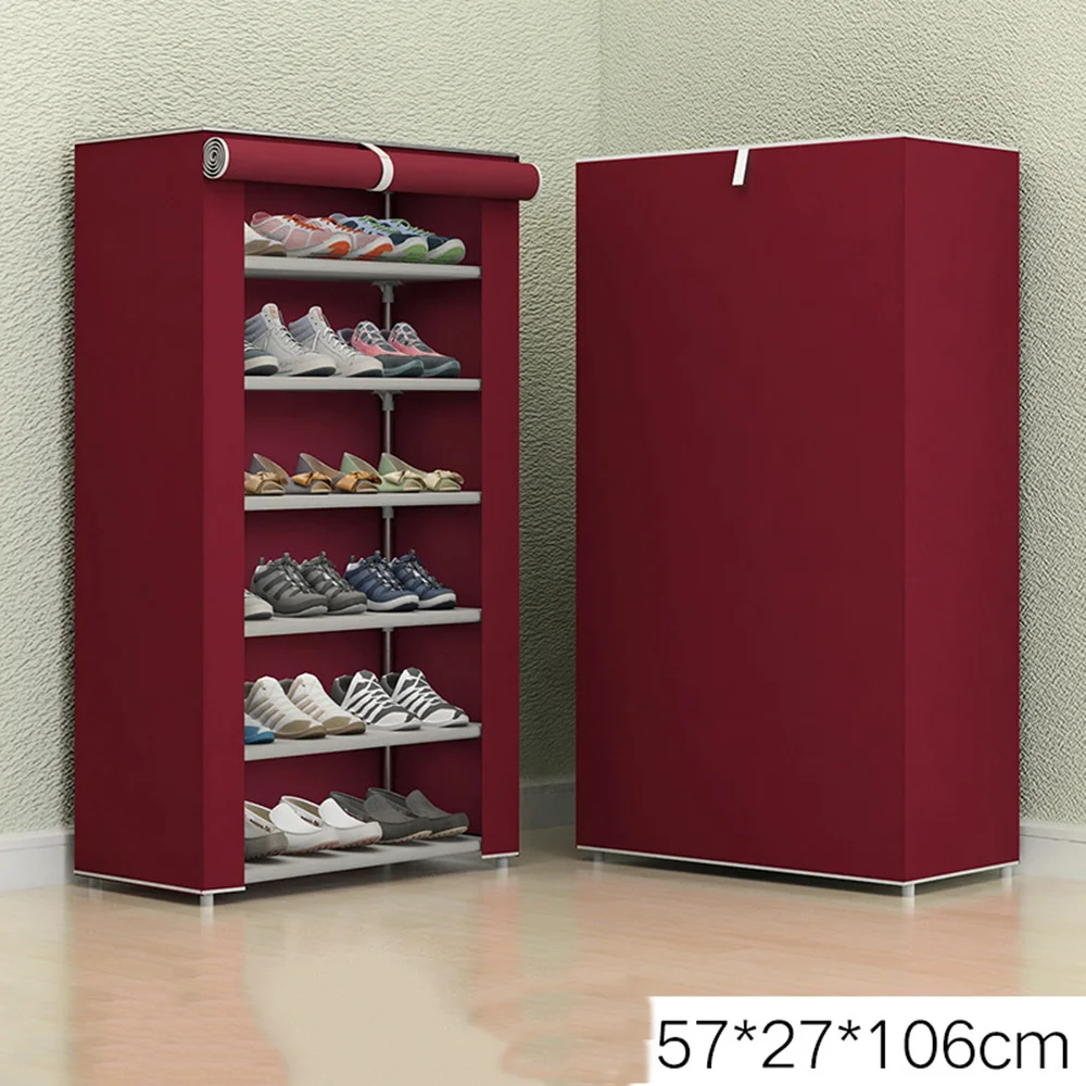 

Shoe Cabinets Simple Shoe Rack Multi-layer Combined Shoe Cabinet Non-woven Fabric Multi-layer Storage Shoe Folding Cabinet