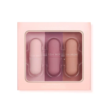 

3pcs/Set Flash Moment Mini Lipstick Set Waterproof Matte Lipstick Long Lasting Cosmetic Batom Matte Lip Stick Kit Velvet TSLM1