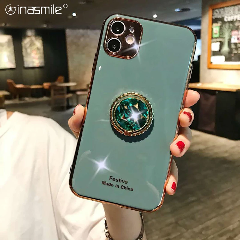 Роскошный чехол для телефона iphone 11 pro max X Xs XR с кронштейном 7 8 6 6s plus чехлы |