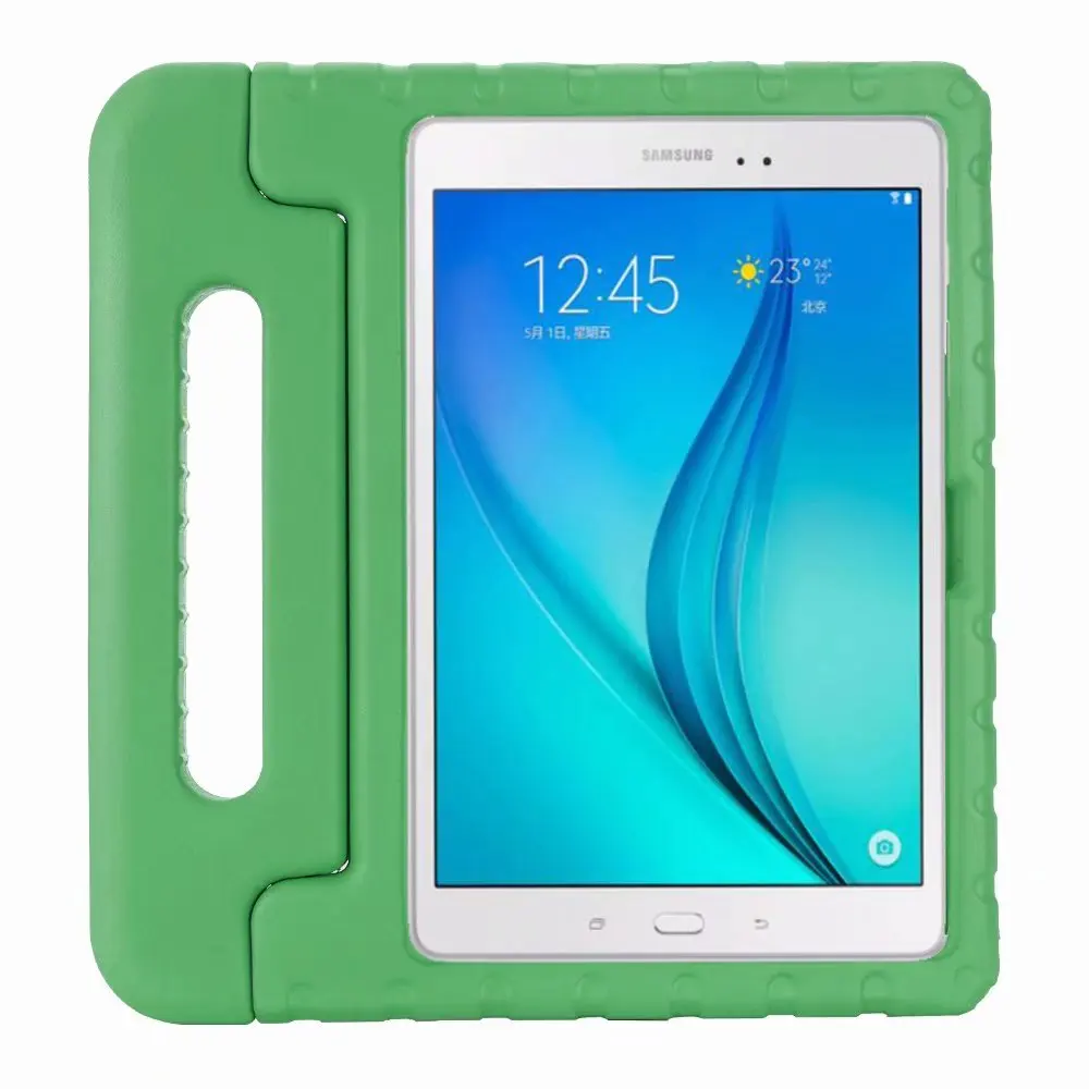 Зеленый Детский чехол для Samsung Galaxy Tab Advanced2 SM-T583 T583 10," безопасный ударопрочный Прочный защищенный EVA полностью ручной стоячая таблетница - Цвет: Зеленый