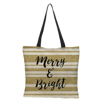 

CROWDALE Christmas gift bagAdvertising design printing bages Funny pack New Women's Canvas Large Capacity Vintage Shoulder Bages