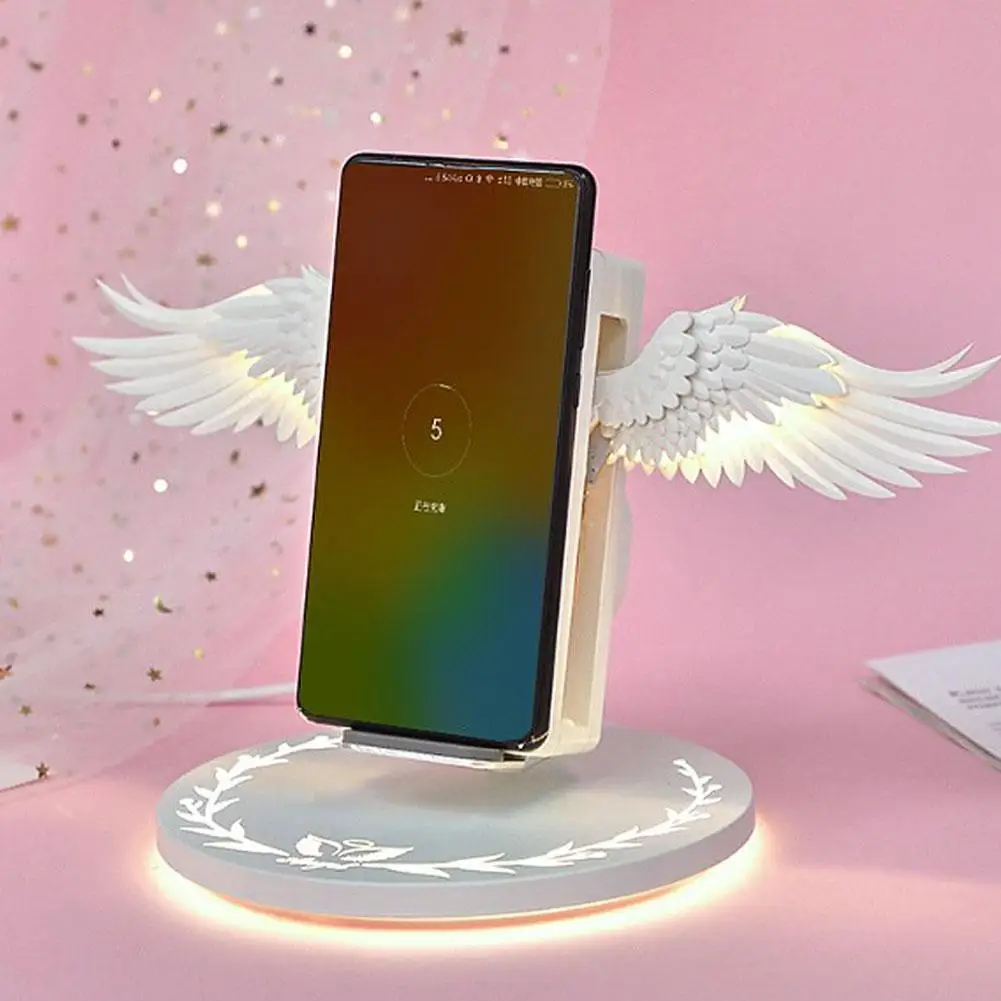 

Qi Wireless Charge Dock 10W Angel 3.0 Fast Charger For iPhone X XR 8 Plus Smasung S9 S10 Plus For Huawei P30 Xiaomi