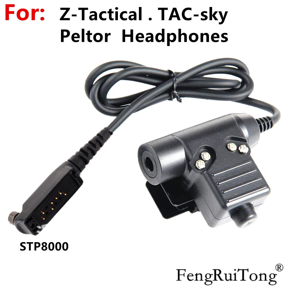 Tactical U94   PTT For Z-Tactical tca-sky peltor NATO plug Headphones for Sepura Stp8000 Stp8030 Stp8035 STP8038 Walkie Talkie