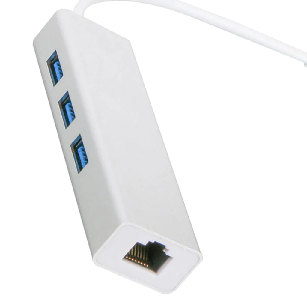 4 в 1 type C до 3 портов USB 3,0 и Gigabit Ethernet для школы, больницы, серебро