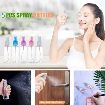 

Liquid Spray Bottle Portable Reusable Empty Bottle 30ML 50ML 100ML Empty Bottle Spray Bottle Refillable Bottles #YL10