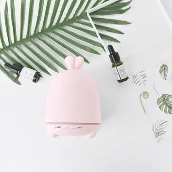 

100ml cartoon rabbit Ultrasonic atomizer mini essential oil diffuser aromatherapy humidifier with household LED lights