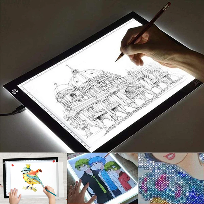 Light Painting Digital Tablets  Led Usb Tablet Painting Board - A3 Digital  Graphic - Aliexpress