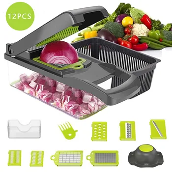 

Multi-function Vegetable Slicer Slicer Fruit Potato Peeler Carrot Grater Kitchen Kitchen Accessories Vegetable Slicer Basket