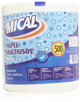 

Mical Pack of 2 Rolls of Multi-Purpose Kitchen Paper for Home Use - 125 m