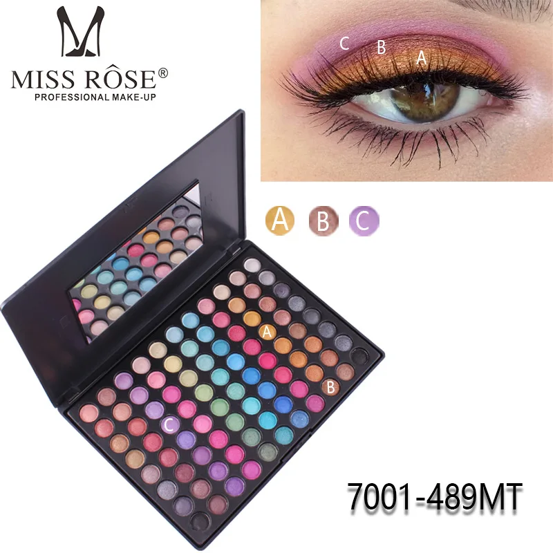 MISS ROSE 88 Цвет матовые тени для век 2 группы цвет легко носить профессиональный макияж тени для век Палитра стойкий макияж палитра